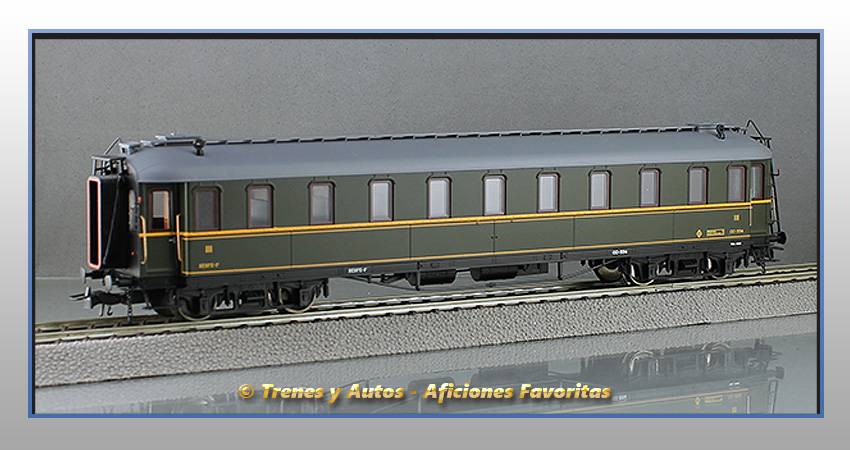 Coche verderón CC-334 de 3ª clase- Renfe