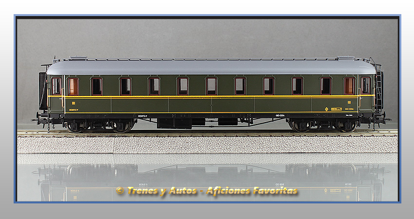 Coche verderón CC-334 de 3ª clase- Renfe