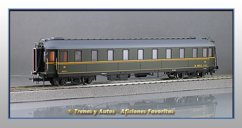 Coche verderón CC-334 de 3ª clase- Renfe