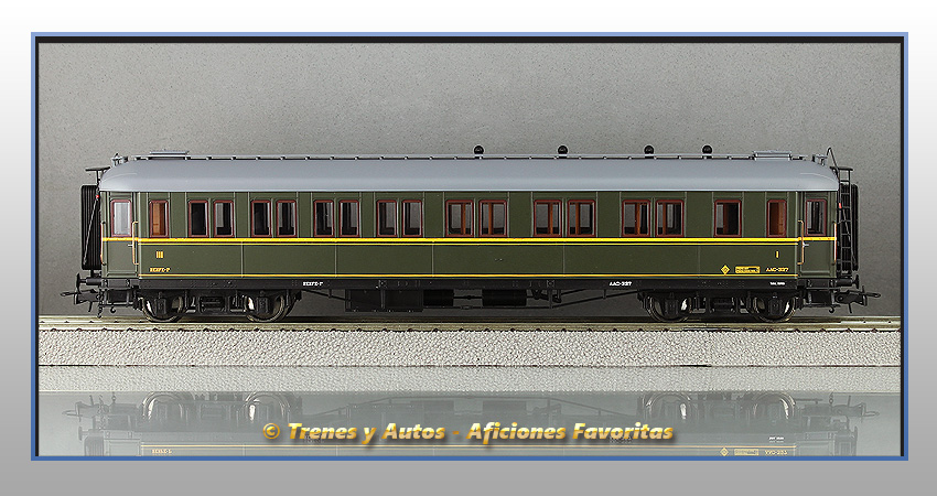 Coche verderón mixto AAC-327 de 1ª/3ª clase- Renfe