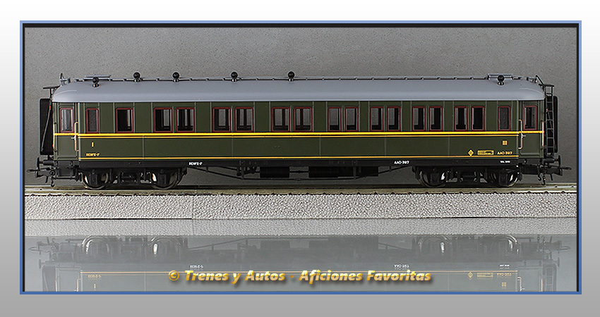 Coche verderón mixto AAC-327 de 1ª/3ª clase- Renfe