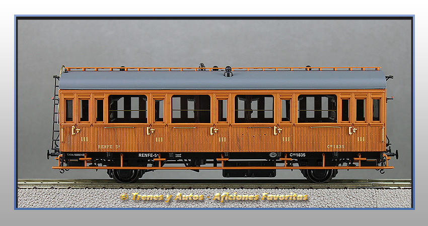 Coche pasajeros Serie 1678/1835 3ª Clase - Renfe