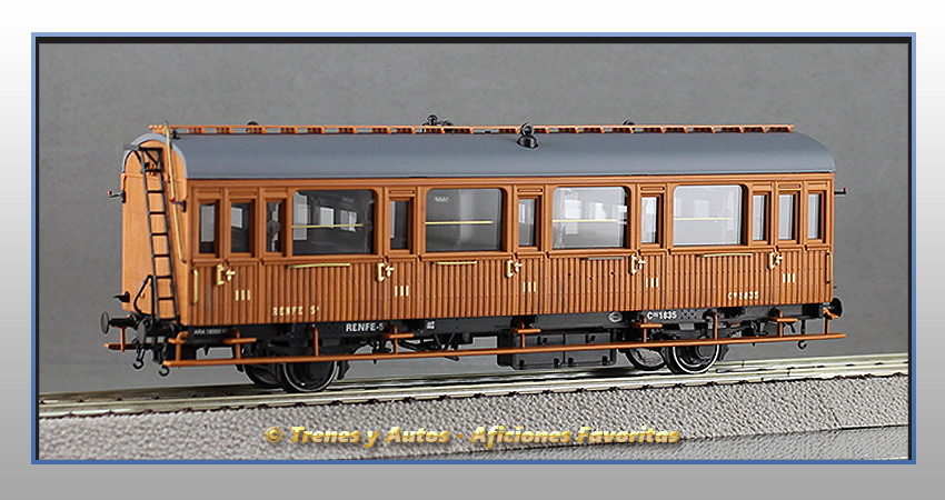 Coche pasajeros Serie 1678/1835 3ª Clase - Renfe