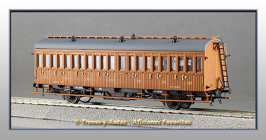 Coche pasajeros Serie 1678/1835 3ª Clase - Renfe