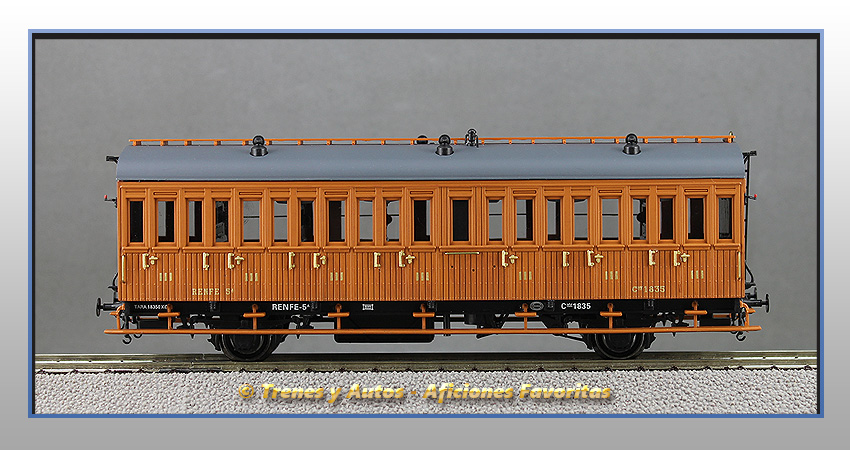 Coche pasajeros Serie 1678/1835 3ª Clase - Renfe