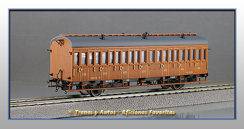 Coche pasajeros Serie 1678/1835 3ª Clase - Renfe
