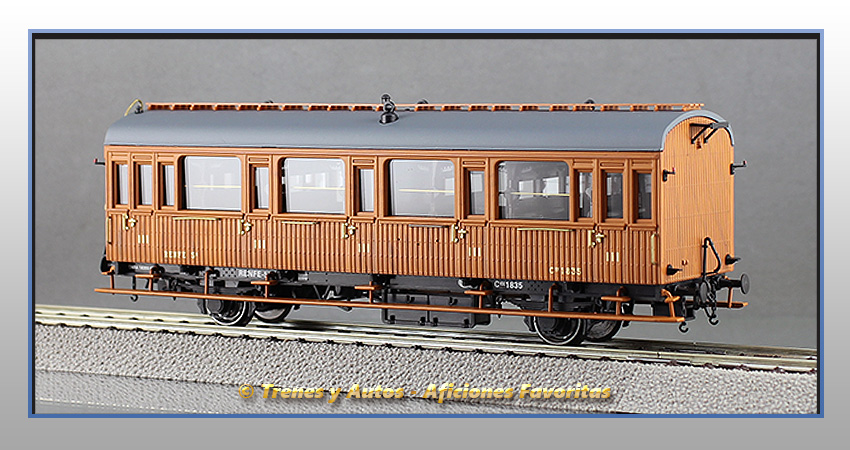 Coche pasajeros Serie 1678/1835 3ª Clase - Renfe