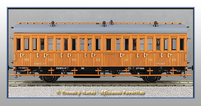 Coche pasajeros Serie 1678/1835 3ª Clase - Renfe