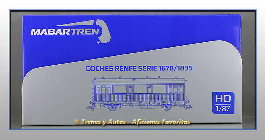 Coche pasajeros de 3ª clase Serie 1678-1835 - Renfe