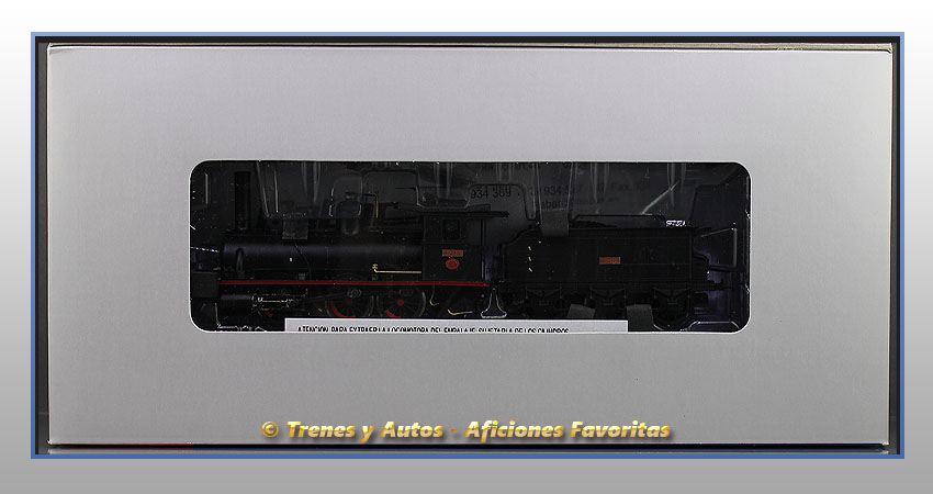 Locomotora vapor con ténder 030-2305 - Renfe