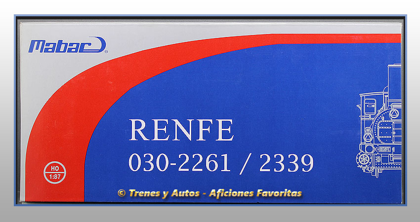 Locomotora vapor con ténder 030-2264 - Renfe