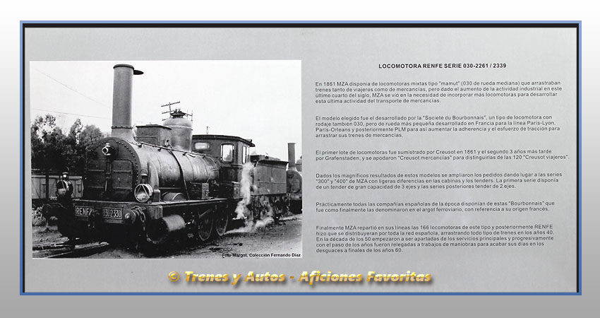 Locomotora vapor con ténder 030-2264 - Renfe