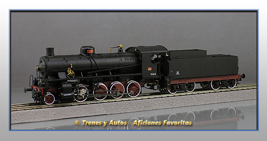 Locomotora vapor Serie GR.740 con quitanieves - FS