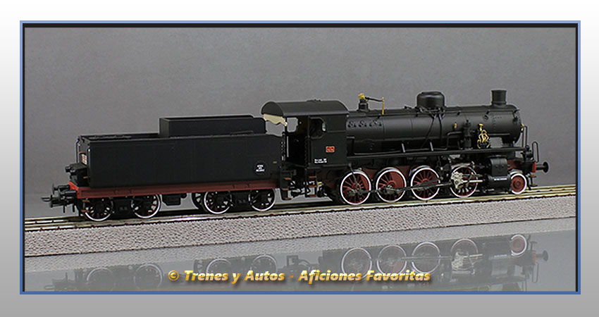 Locomotora vapor Serie GR.740 con quitanieves - FS