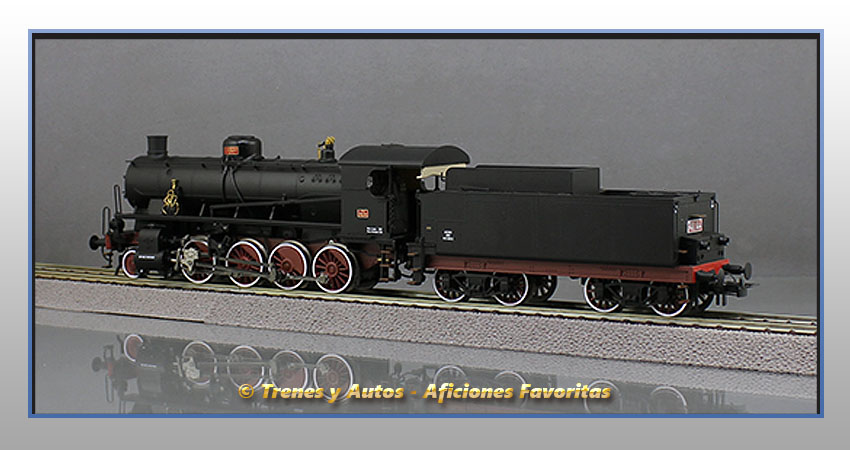 Locomotora vapor Serie GR.740 con quitanieves - FS