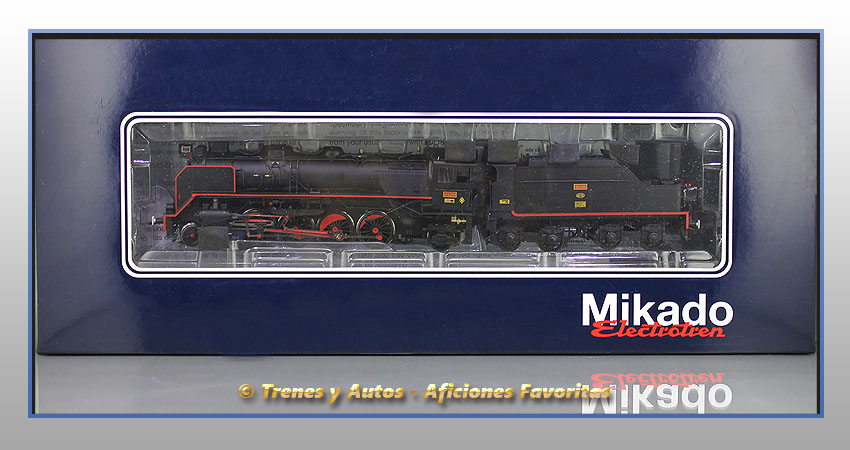 Locomotora vapor con ténder Serie 141F Mikado - Renfe
