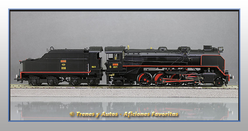 Locomotora vapor con ténder Serie 141F Mikado - Renfe
