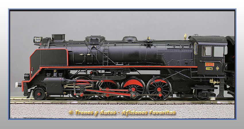 Locomotora vapor con ténder Serie 141F Mikado - Renfe