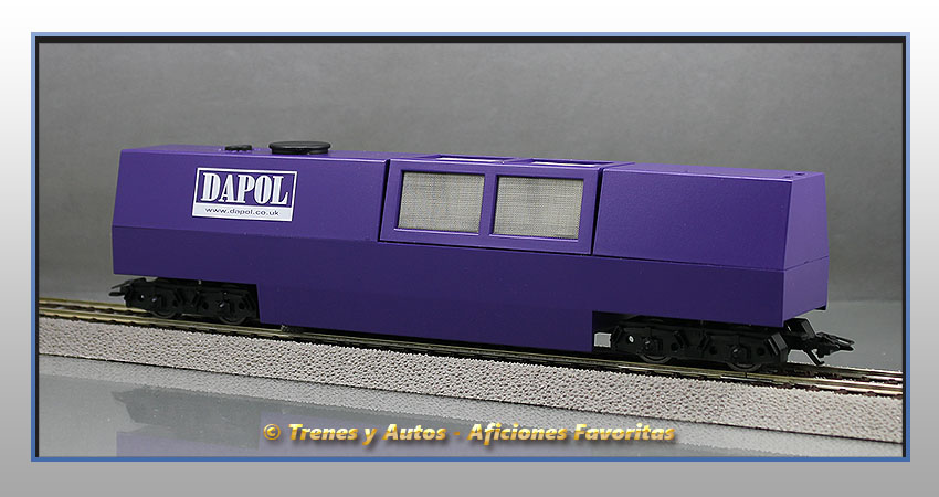 Coche limpieza y aspirador railes
