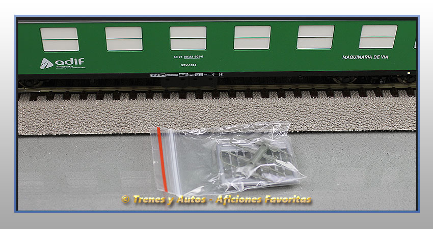 Coche SSV-1014 "Maquinaria de vía" - Adif-Renfe (Complementos)
