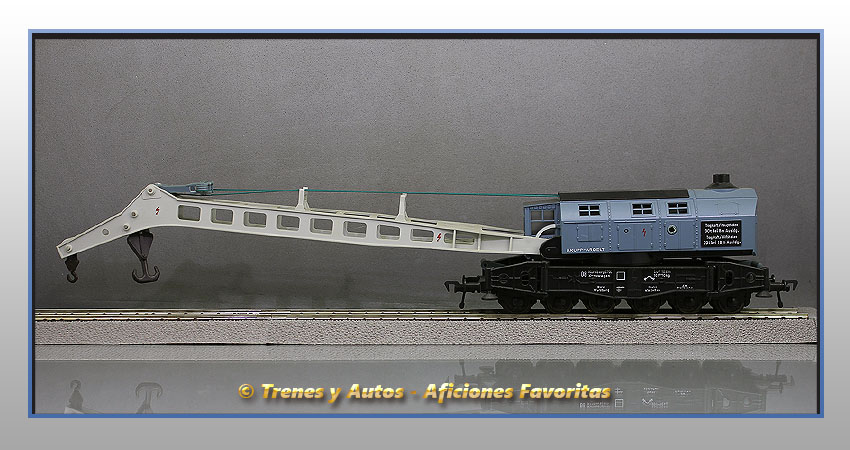 Vagón plataforma Bww grúa 90 T - DB