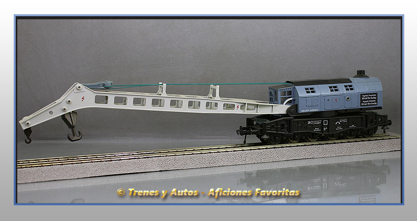 Vagón plataforma Bww grúa 90 T - DB