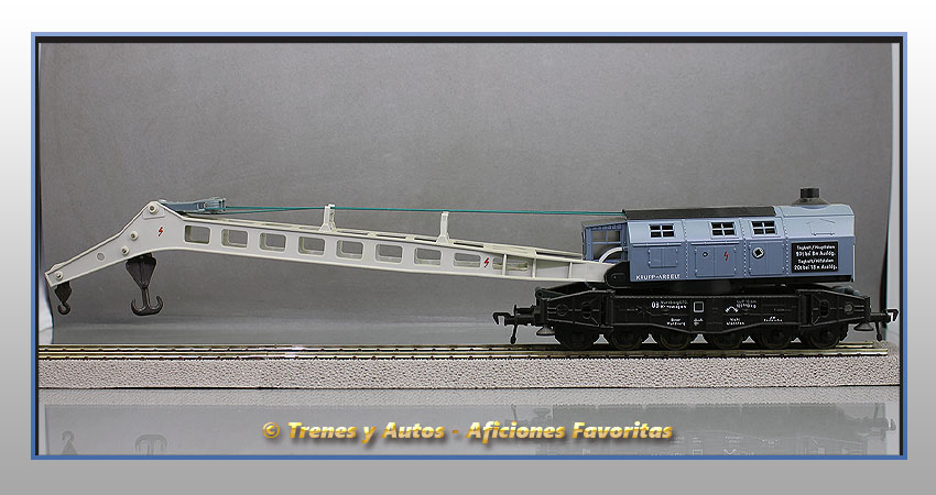 Vagón plataforma Bww grúa 90 T - DB