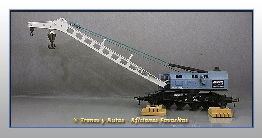 Vagón plataforma Bww grúa 90 T - DB