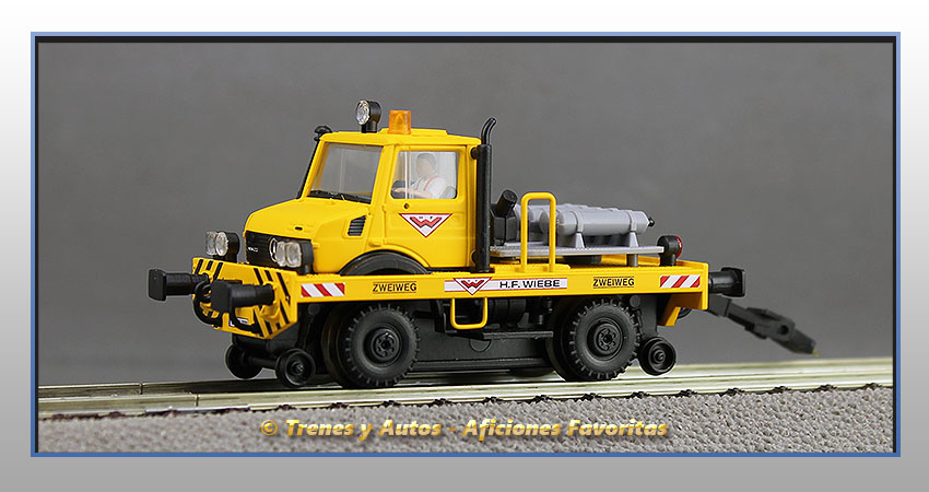 Máquina vía Unimog con remolque hilo catenaria - Grupo Zagro - DB