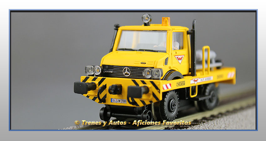 Máquina vía Unimog con remolque hilo catenaria - Grupo Zagro - DB