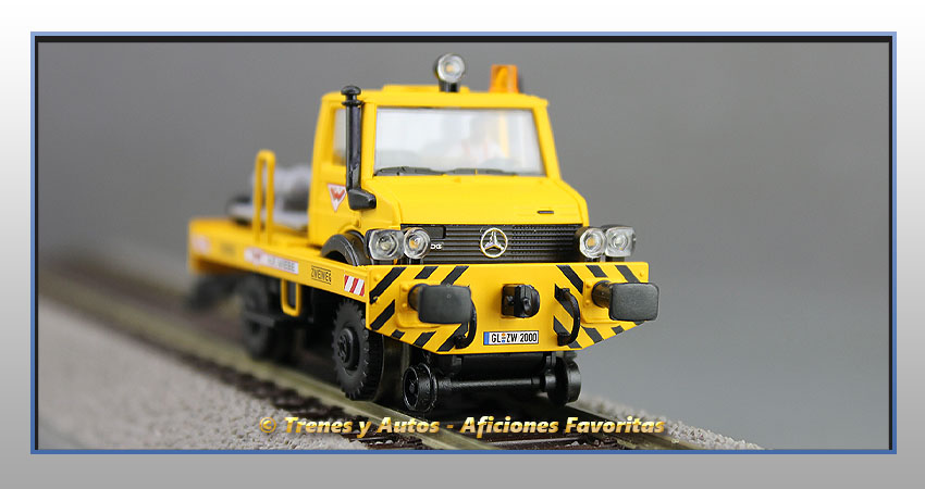 Máquina vía Unimog con remolque hilo catenaria - Grupo Zagro - DB