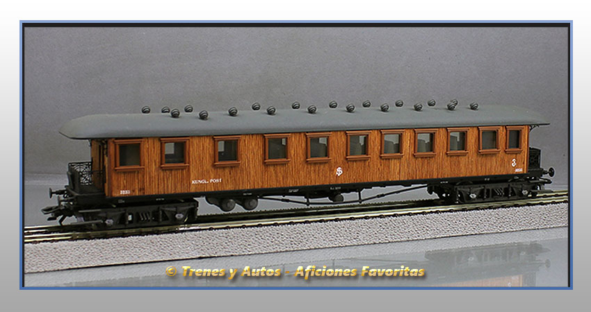 Coche pasajeros y postal  CD - SJ