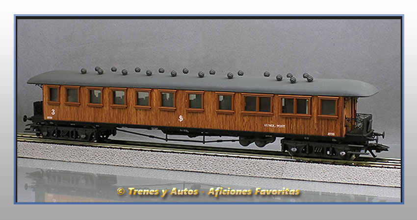 Coche pasajeros y postal  CD - SJ