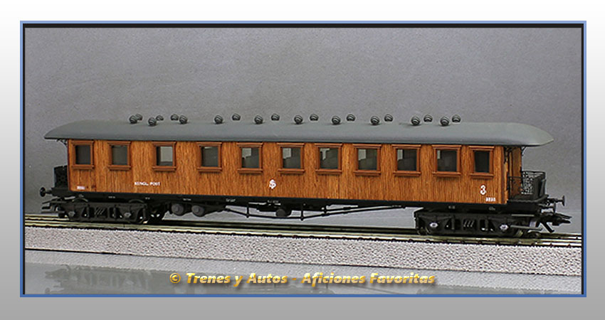 Coche pasajeros y postal  CD - SJ