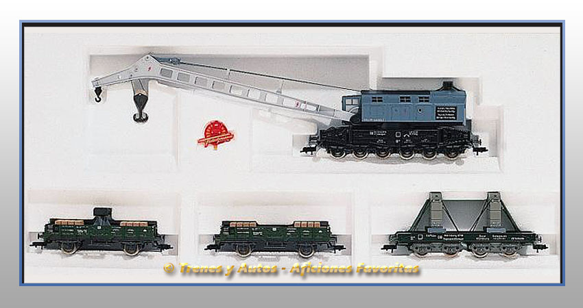 Set grúa 90T y Vagones auxiliares - DB