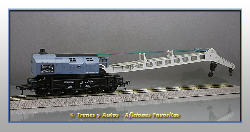 Vagón grúa 90T Bww - DB