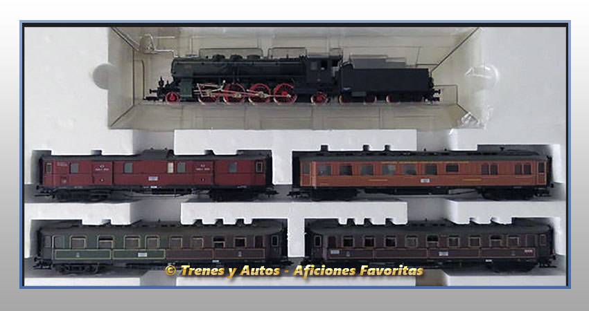 Set tren expreso "Gloria de Prussia" con locomotora vapor P10 - KPEV