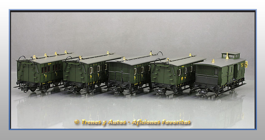 Set coches pasajeros y furgón Royal Bavarian - K.Bay.Sts.B