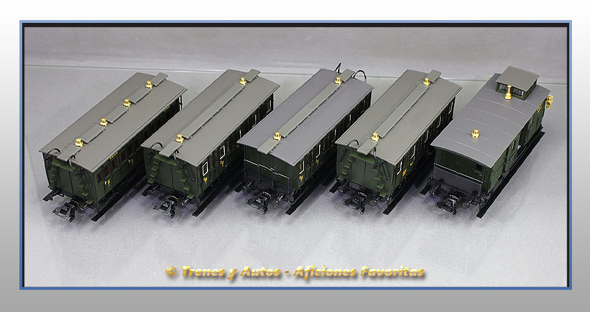 Set coches pasajeros y furgón Royal Bavarian - K.Bay.Sts.B