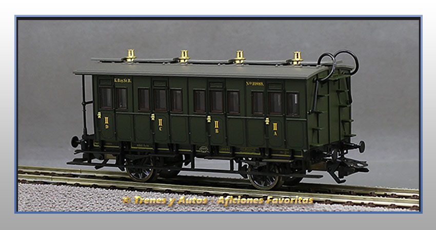 Coche pasajeros Royal Bavarian Tipo B 10889 - K.Bay.Sts.B