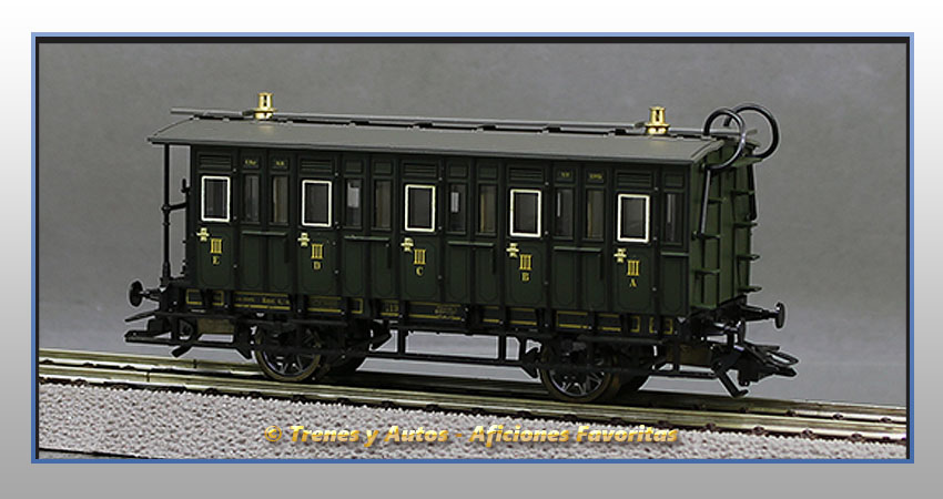 Coche pasajeros Royal Bavarian Tipo C 11932 - K.Bay.Sts.B