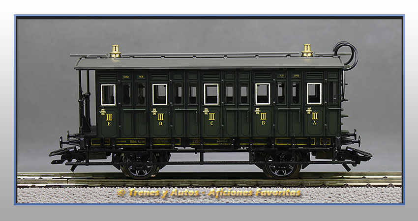 Coche pasajeros Royal Bavarian Tipo C 11932 - K.Bay.Sts.B