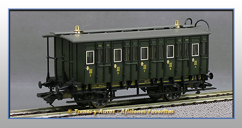 Coche pasajeros Royal Bavarian Tipo C 11932 - K.Bay.Sts.B