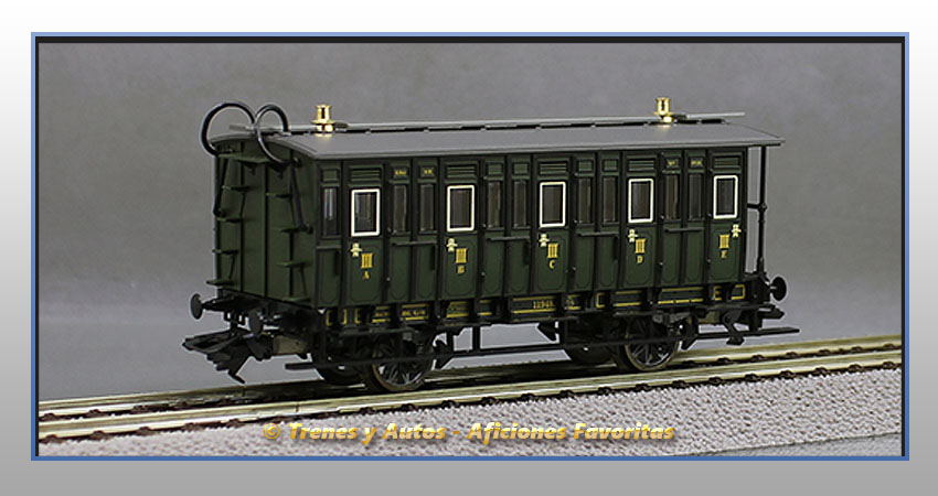 Coche pasajeros Royal Bavarian Tipo C 11948 - K.Bay.Sts.B