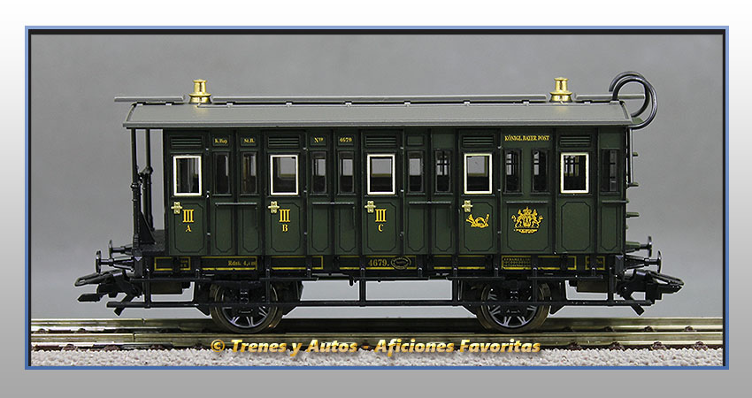 Coche pasajeros Royal Bavarian Tipo CPost 4679 - K.Bay.Sts.B