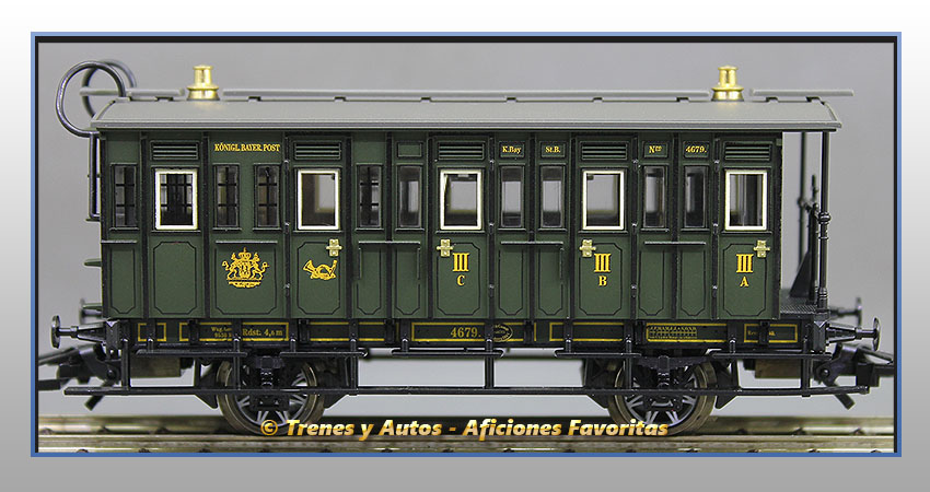 Coche pasajeros Royal Bavarian Tipo CPost 4679 - K.Bay.Sts.B