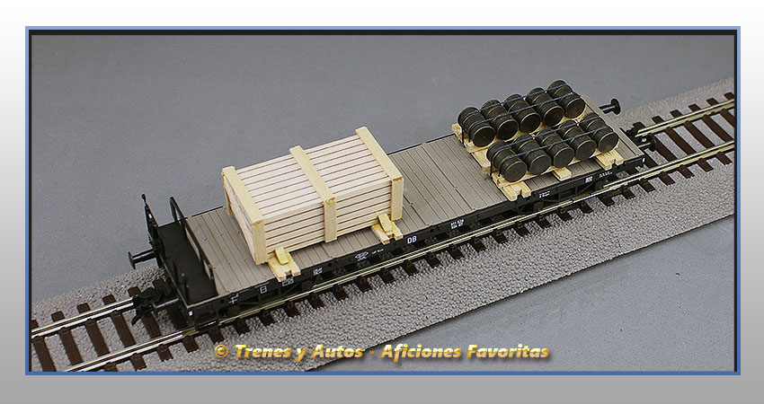 Vagón plataforma telero con balconcillo Tipo SSk - DB
