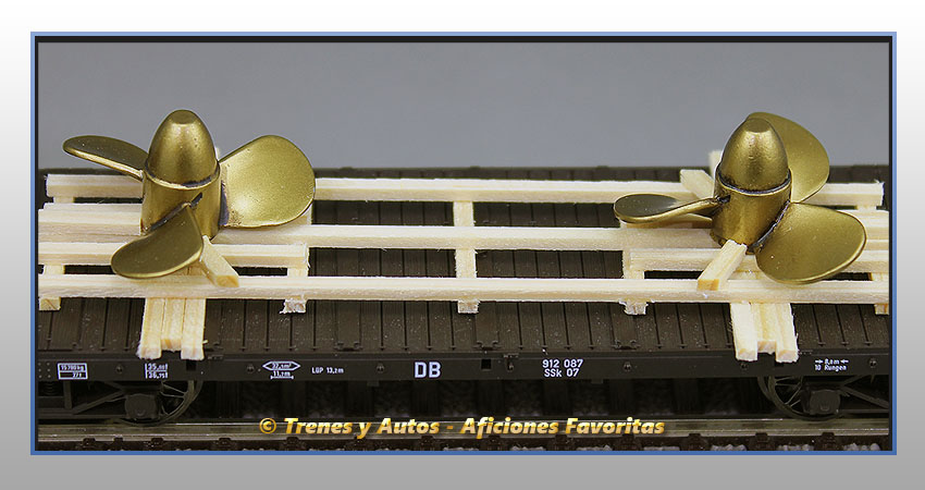 Vagón plataforma telero con garita Tipo SSk - DB