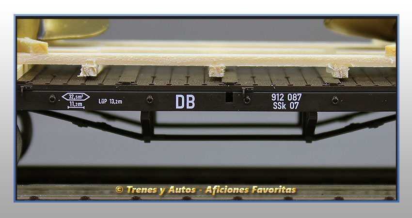 Vagón plataforma telero con garita Tipo SSk - DB