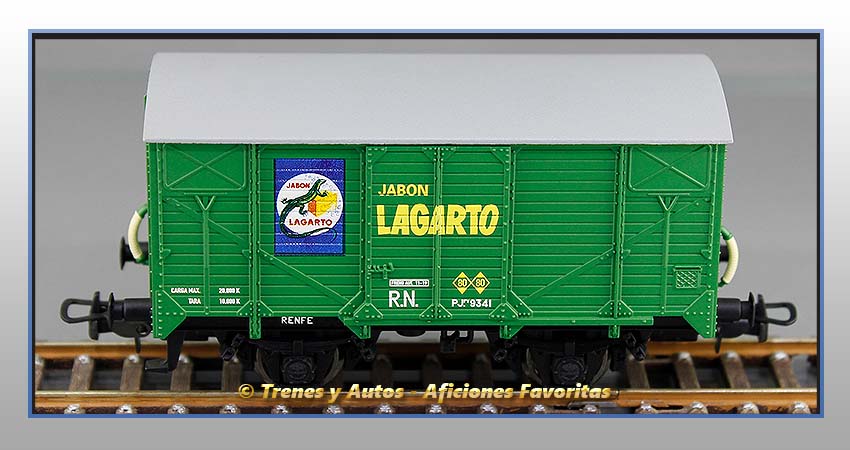 Vagón cerrado puertas correderas Tipo J "Jabón Lagarto" 